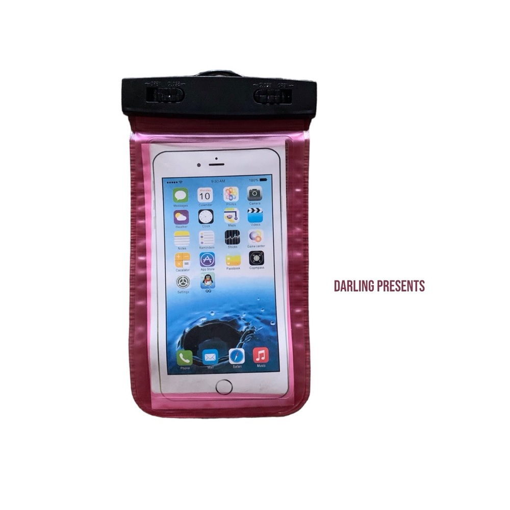 Universal Waterproof Phone Pouch Color Pink Size 4 X 7